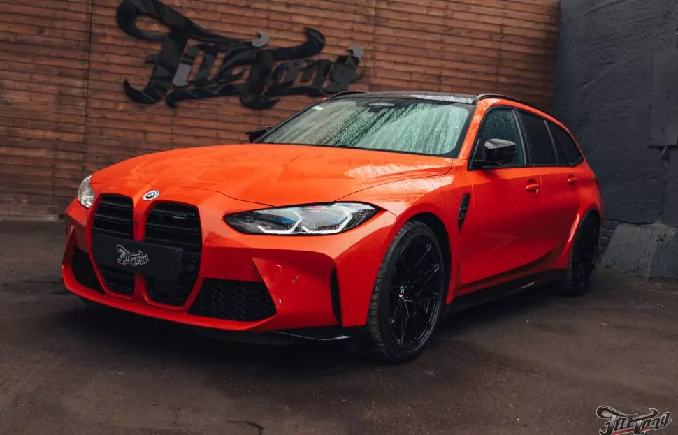 BMW M3 Competition: шиномонтаж с адаптацией и мойка подвески после зимы — как это делаем в Fat Tony